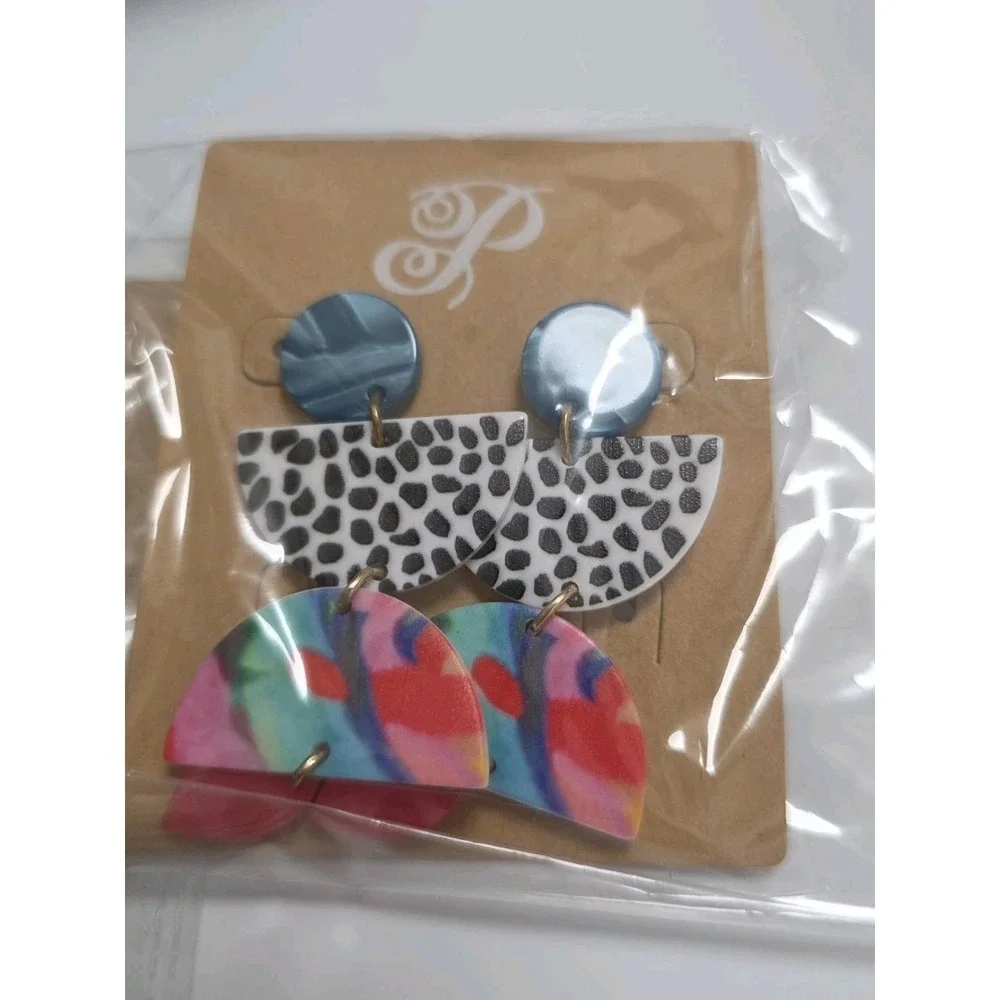 Plunder Earrings Lot Of 3‎ NWT Boho Beaded Statement Boutique Jewelry ✨